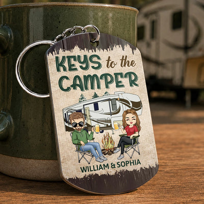 Camping Keychain