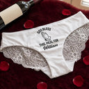 Wedding Anniversary,Gift For Wife,Humorous,Gift For Couples,Custom Text - God Bless This Meal Funny Underwear For Wife - Personalized Panty