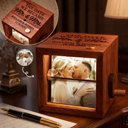 Gift For Couples,Old Couples,Gift For Husband,Gift For Wife,LGBT,Love,Married ,Engaged,Wedding,Wedding Anniversary - Custom Photo The Date We Became Mr & Mrs Wedding Couple - Personalized Flipbook Frame Animation Machine