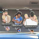 Gift For Husband,Gift For Wife,Parents,Gift For Father,Gift For Mother,Gift For Grandpa,Gift For Grandma,Non-Eng,Photo - Faceless Portrait ,Cozy - Custom Photo Faceless Portrait Best Dad Mom Ever Drive Safe I Love You - Personalized Custom Shaped Acrylic Car Visor Clip