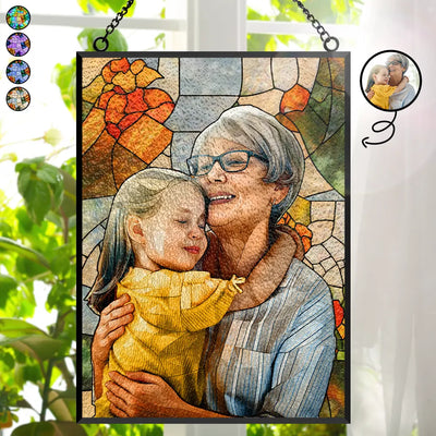 Vertical Stained Glass Suncatcher