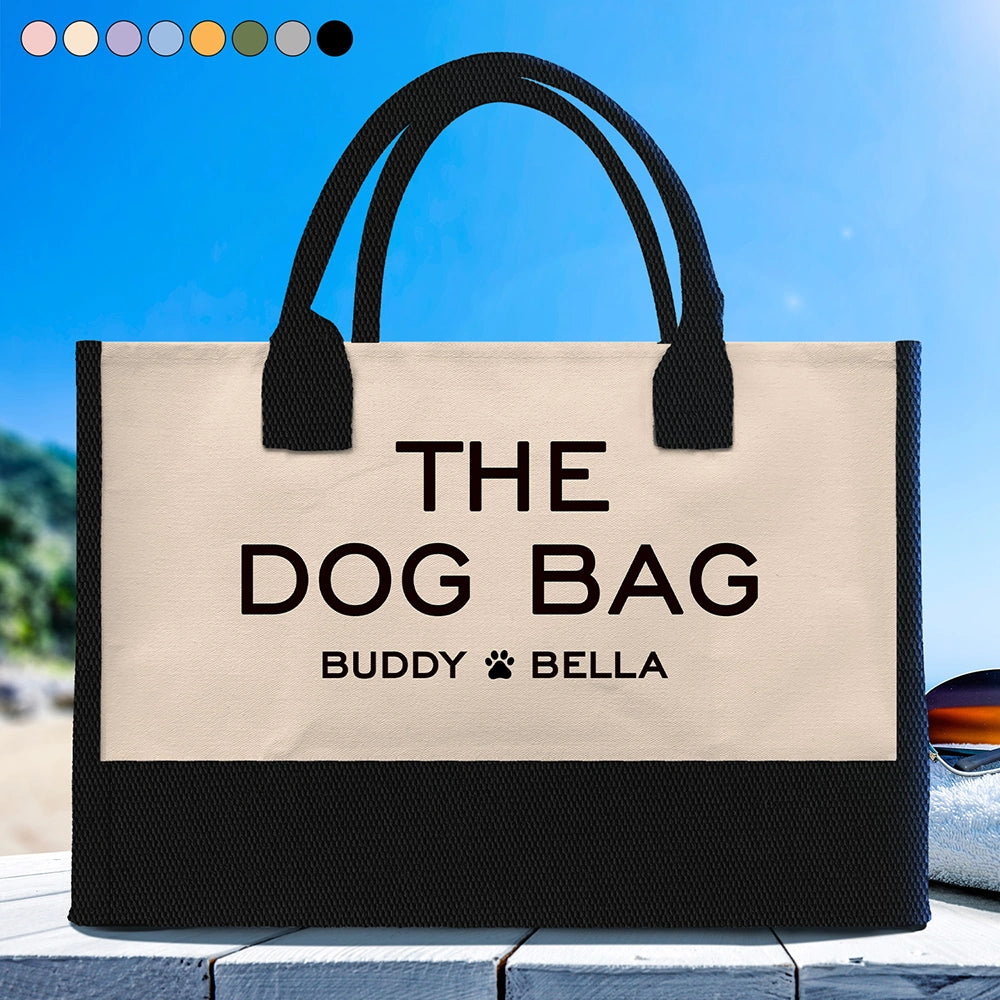 The Dog Bag - Personalized Canvas Tote Bag