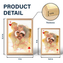 New Mom,New Dad,New baby,Gift For Mother,Love,Happy,Custom Photo - Custom Photo How Lucky Are We Family Card Style Art - Personalized Light Up Picture Frame