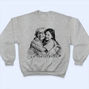 Family,Gift For Bestie,Dog Lovers,Cat Lovers,Happy,Custom Photo,Gift For Mother,Gift For Father - Custom Photo Pencil Sketch Family Besties Dog Cat Portrait - Personalized T Shirt