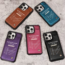 Gift For Grandma,Love,Top Market,Word Search Puzzle - Word Search Puzzle Grandma Abuela My Favorite People Call Me - Personalized Leather Flip Wallet Phone Case