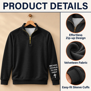 Custom Text,Gift For Grandpa,Gifts For Him,Happy - Pride Christian Gifts For Men, Husband, Dad - Personalized Man Of God Quarter Zip Sweatshirt