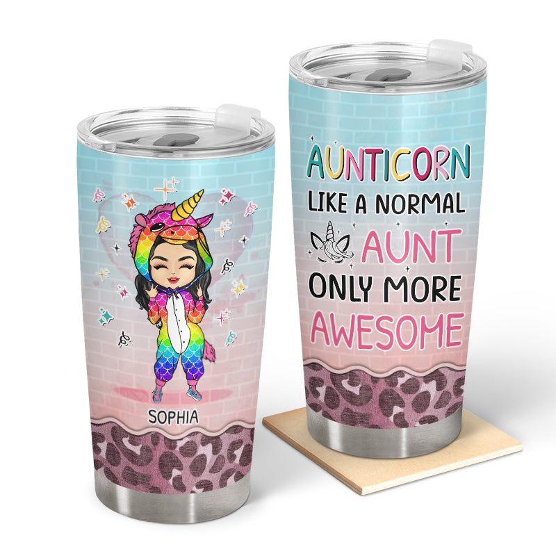 Aunticorn Like Other Aunt - Gift For Aunties - Personalized Custom Tumbler