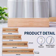New Dad,New Mom,New baby,Gift For Father,Gift For Mother - Calendar The Day You Became My Dad Mom - Personalized Rectangle LED Light