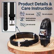 Custom Photo Best Mom Dad Ever - Gift For Family, Siblings, Friends - Personalized Wristband Bracelet