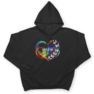 Grandma Mom Heart Infinity Butterfly - Gift For Mother, Grandma - Personalized T Shirt