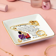 Be Brave Have Courage And Love Life - Birthday, Loving Gift For Daughter - Personalized Ring Dish