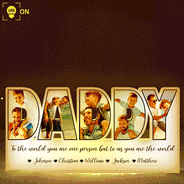 Custom Photo To The World You Are One Person - Personalized Custom Shaped Photo Light Box