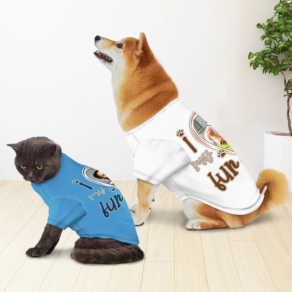 Custom Photo I Love My Dog Dad - Personalized Pet Shirt