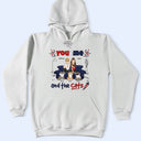 Stars & Stripes You And Me And The Cats - Personalized T Shirt