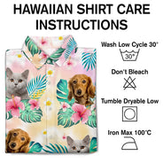 Custom Photo Tie Dye Pet Face - Personalized Hawaiian Shirt