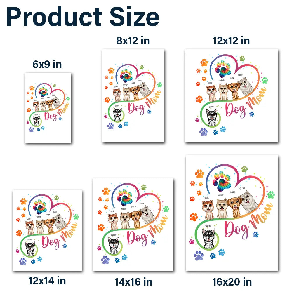 Dog Mom Big Eyes Dog - Personalized Decor Decal