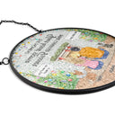 You Were My Favorite Hello And Hardest Goodbye - Personalized Stained Glass Window Hanging Suncatcher