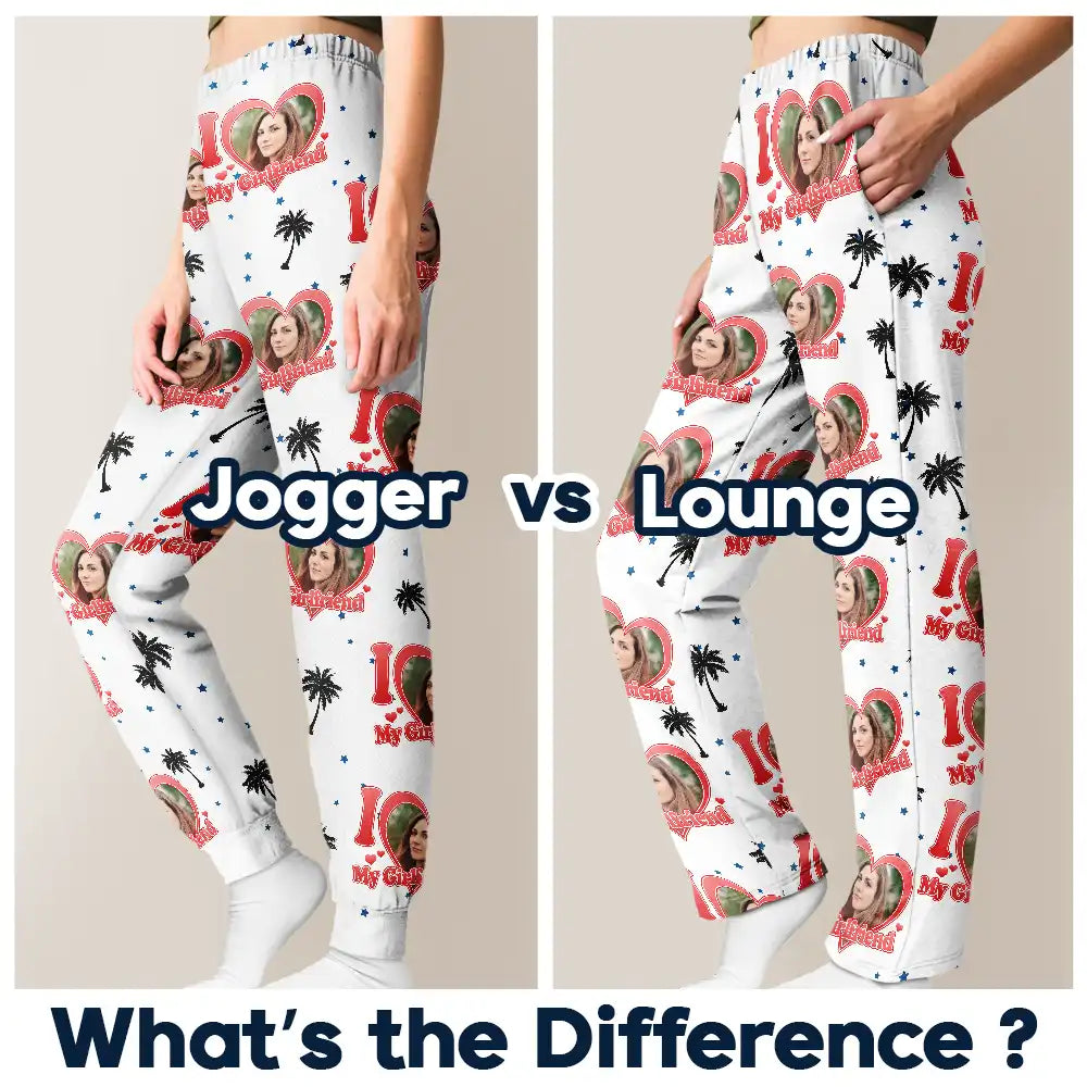 Gift For Couples, Gift For Husband, Gift For Wife, Gift For Boyfriend, Gift For Girlfriend - Custom Photo I Love My Wife Girlfriend - Personalized Pajama Pants