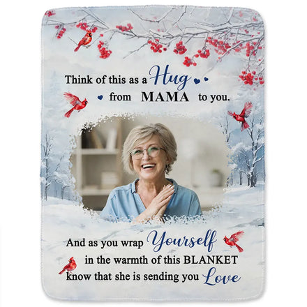 Custom Photo Sending You Love - Personalized Fleece Blanket, Sherpa Blanket