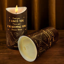 Gift For Couples, Gift For Husband, Gift For Wife, Gift For Boyfriend, Gift For Girlfriend - I Met You I Like You Couples - Personalized Flameless LED Candle