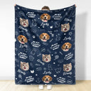 Custom Photo,Pet Lovers,Dog Lovers,Cat Lovers - Custom Photo My Cat Cuddling Blanket - Personalized Fleece Blanket, Sherpa Blanket
