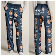 Gift For Couples, Gift For Husband, Gift For Wife, Gift For Boyfriend, Gift For Girlfriend - Custom Photo I Love My Wife Boyfriend - Personalized Pajama Pants