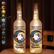 Gift For Couples,Gift For Husband,Gift For Wife,Gift For Boyfriend,Gift For Girlfriend,Gift For Mother,Gift For Father,Gift For Daughter,Gift For Son,Gift For Sibling,Gift For Sisters,Gift For Brothers,Memorial - The Light Remains - Personalized Bottle Light
