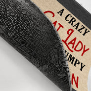 A Crazy Cat Lady And A Grumpy Old Man - Couple Gift - Personalized Custom Doormat