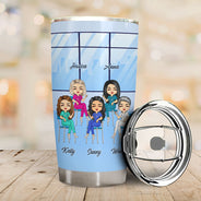 Never Dreamed We Would Be Super Cool Nurse Friends - Gift For BFF, Colleague - Personalized Custom Tumbler