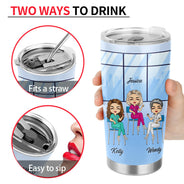 Never Dreamed We Would Be Super Cool Nurse Friends - Gift For BFF, Colleague - Personalized Custom Tumbler