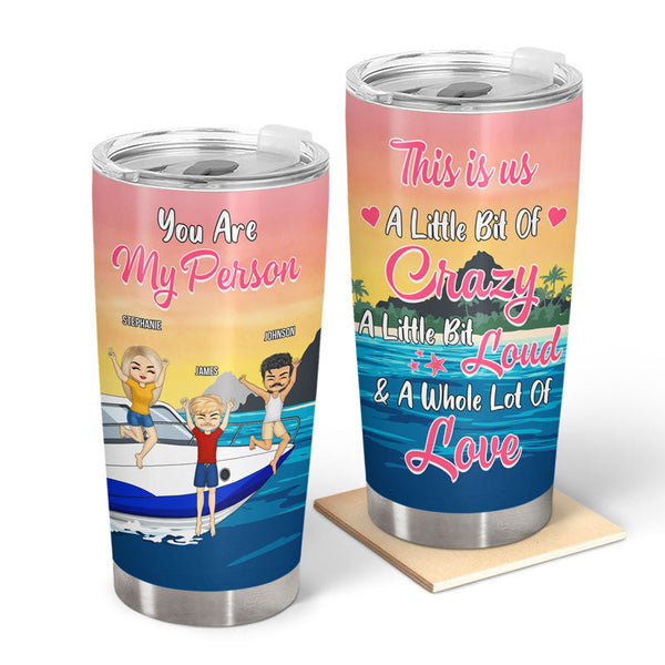 Best Friends This Is Us A Little Bit Of Crazy Friendship - Gift For Bestie - Personalized Custom Tumbler
