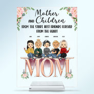 Mother And Children Best Friends Forever - Gift For Mom, Mother - Personalized Custom Vertical Rectangle Acrylic Plaque