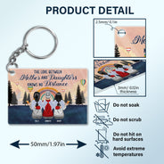 The Love Between Mother Daughters - Gift For Mother Daughter - Personalized Custom Acrylic Keychain