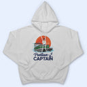 Pontoon Captain Family Retro Sun - Birthday, Traveling, Cruising Gift For Lake Beach Lovers, Travelers - Personalized T Shirt
