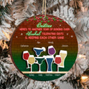 Here's To Another Year Of Bonding Over - Christmas Gift For Besties - Personalized 2-Layered Wooden Ornament