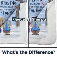 When You Miss Me Have No Fear - Memorial Sympathy Gift - Personalized Fleece Blanket