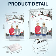 I Still Talk About You - Memorial Gift - Personalized Vertical Rectangle Acrylic Plaque