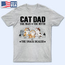 The Man The Myth The Snack Dealer - Gift For Cat Dad - Personalized T Shirt