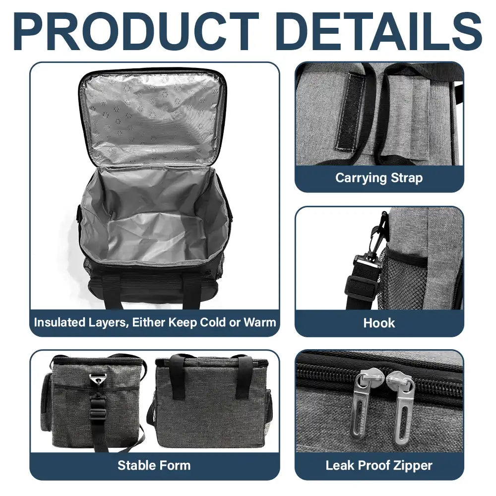 Picnic, Beach, Camping Cooling Bag For Family Trip - Personalized Lunch Bag, Cooling Tote