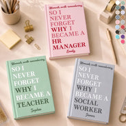 Custom Text,Gift For Colleagues,Inspirational,Top Market - Appreciation Gift For Coworker, Teacher, Nurse, Social Worker - Personalized Moments Worth Remembering Hardcover Journal