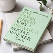 Custom Text,Gift For Colleagues,Inspirational,Top Market - Appreciation Gift For Coworker, Teacher, Nurse, Social Worker - Personalized Moments Worth Remembering Hardcover Journal