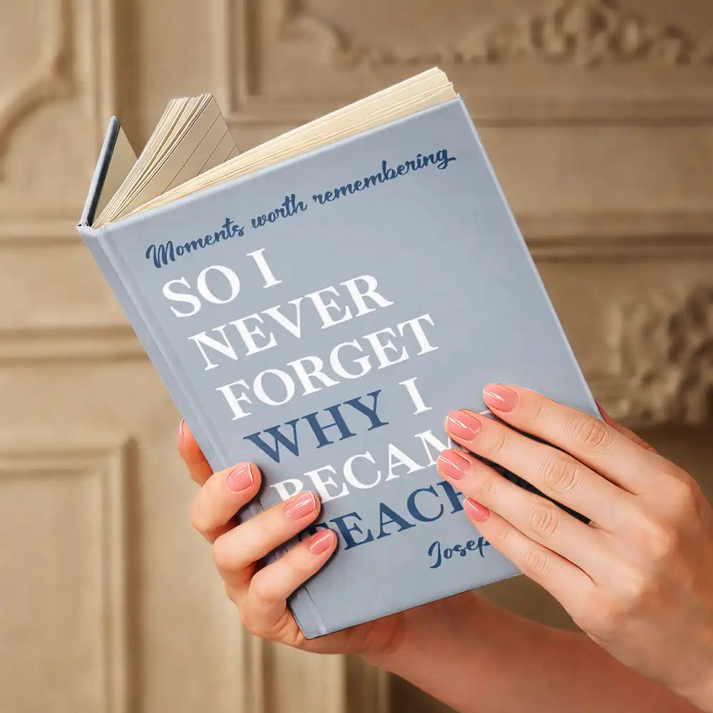 Custom Text,Gift For Colleagues,Inspirational,Top Market - Appreciation Gift For Coworker, Teacher, Nurse, Social Worker - Personalized Moments Worth Remembering Hardcover Journal