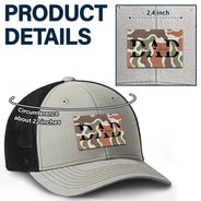 Gift For Father,Dad - Children,Gift For Grandpa,Special Font,Adorable - Dad Grandpa Est - Personalized Leather Patch Hat