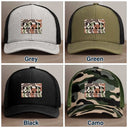Gift For Father,Dad - Children,Gift For Grandpa,Special Font,Adorable - Dad Grandpa Est - Personalized Leather Patch Hat