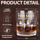 Gift For Father - Dad Thanks For Not Pulling Out Funny Kids - Personalized Whiskey Glass
