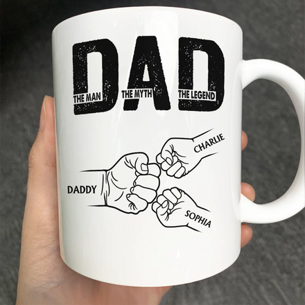 Dad The Man The Myth The Legend - Personalized Mug