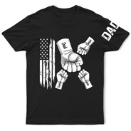 Gift For Father,Independence Day,America 250th,Dad - Children,Happy,Icon - Dad The Man The Myth The Legend Stars & Stripes - Personalized T Shirt