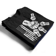 Gift For Father,Independence Day,America 250th,Dad - Children,Happy,Icon - Dad The Man The Myth The Legend Stars & Stripes - Personalized T Shirt