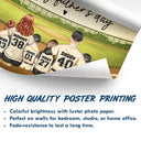 Daddy's Dream Team Baseball Father - Personalized Poster