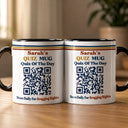 Gift For Yourself, Inspirational, QR Code - Daily Quiz - Daily Quiz Interactive QR Code - Personalized Mug